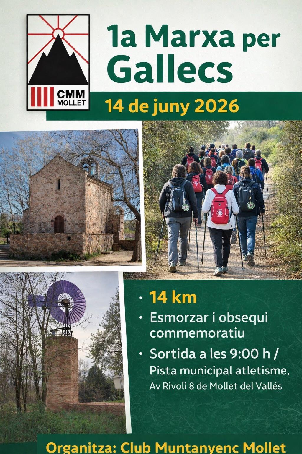 Primera Marxa per Gallecs - Circuit Català de Marxa Nòrdica